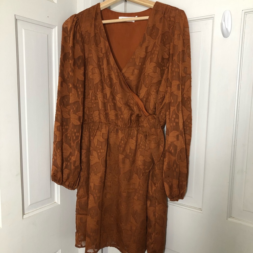 Faux wrap dress